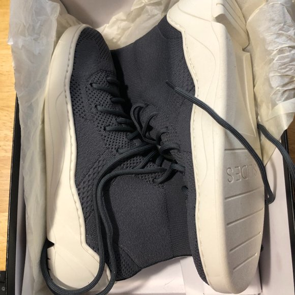 NIB WOMENS J/SLIDES GREY KNIT JILLY HI-TOP SNEAKERS 7.5 - Picture 6 of 9